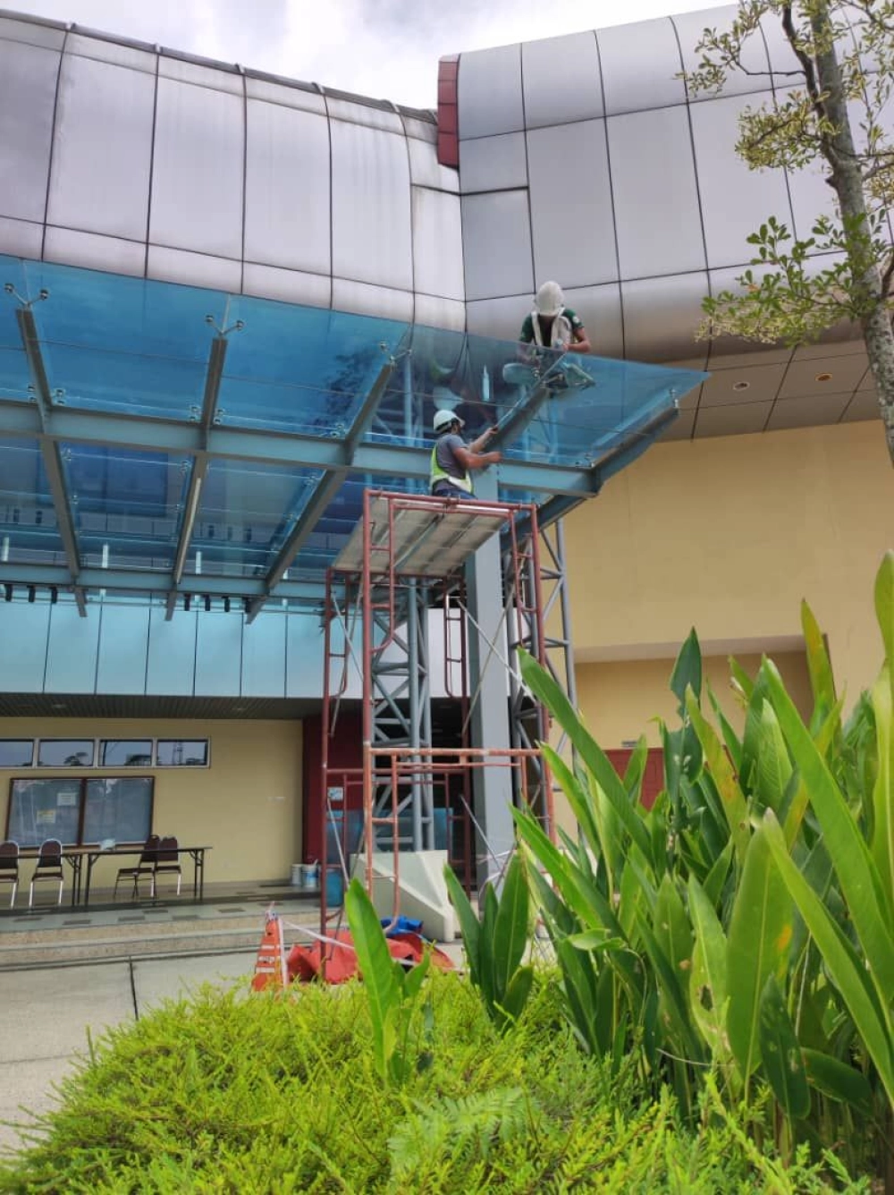 12.38mm Laminated Skylight Glass Roof