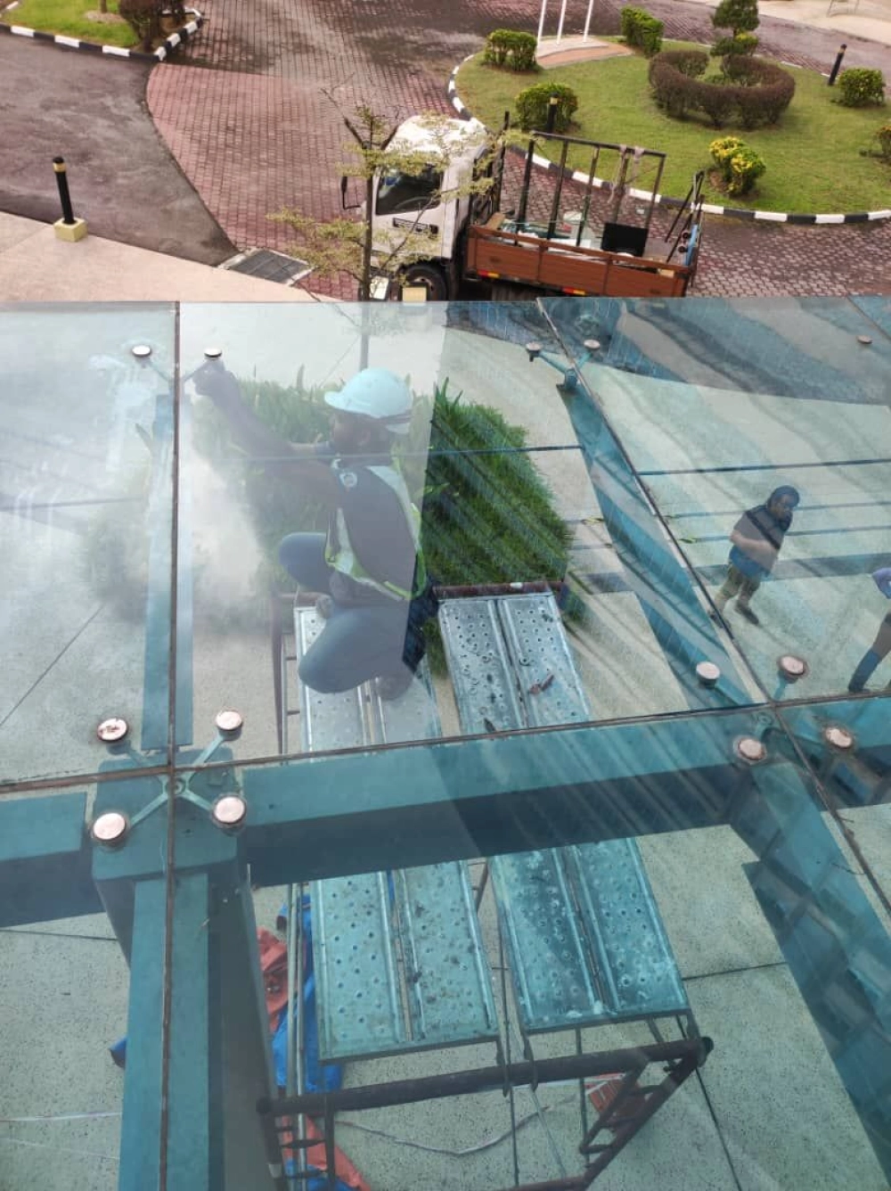 12.38mm Laminated Skylight Glass Roof
